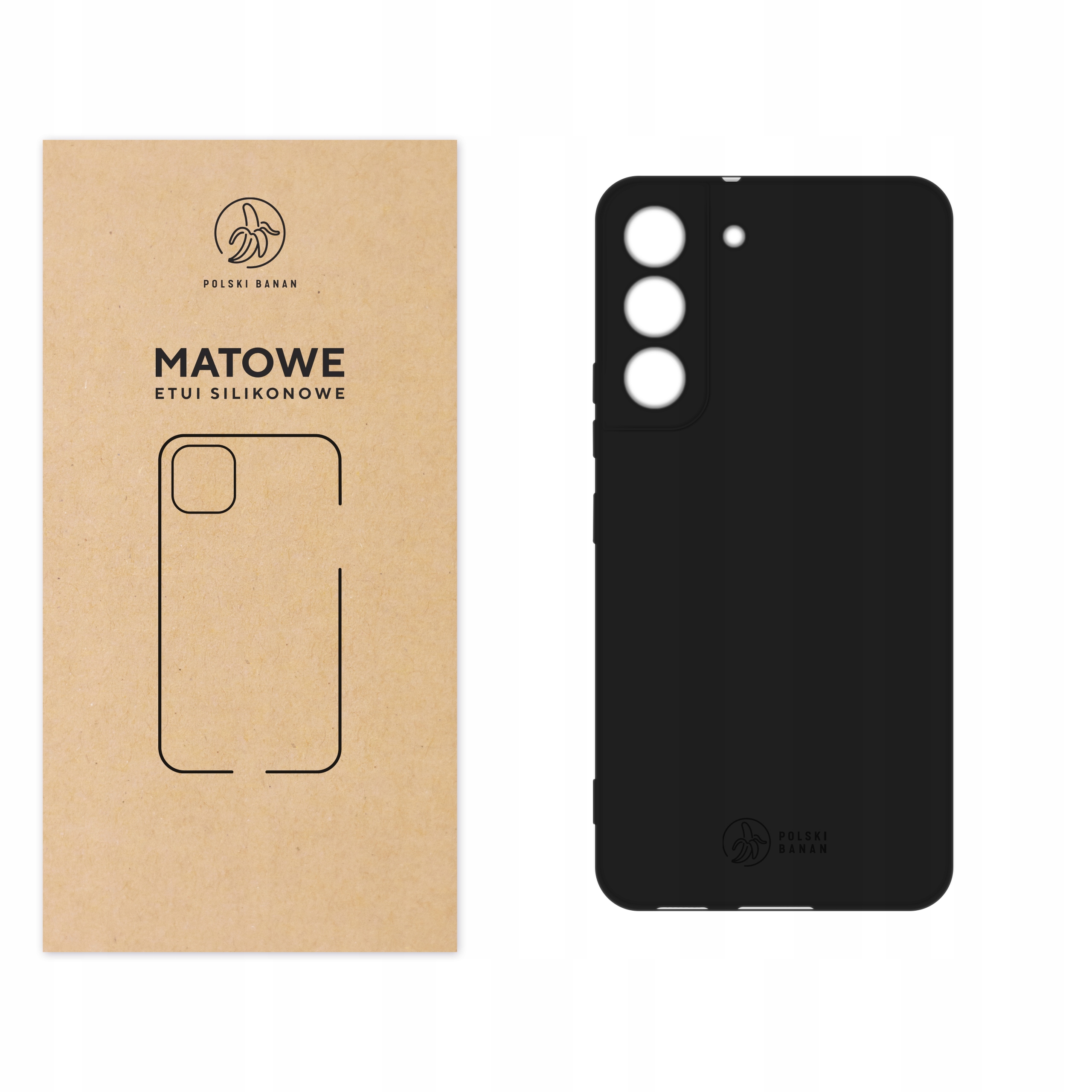 Poľský zálohy banán pre Galaxy S22 čierny