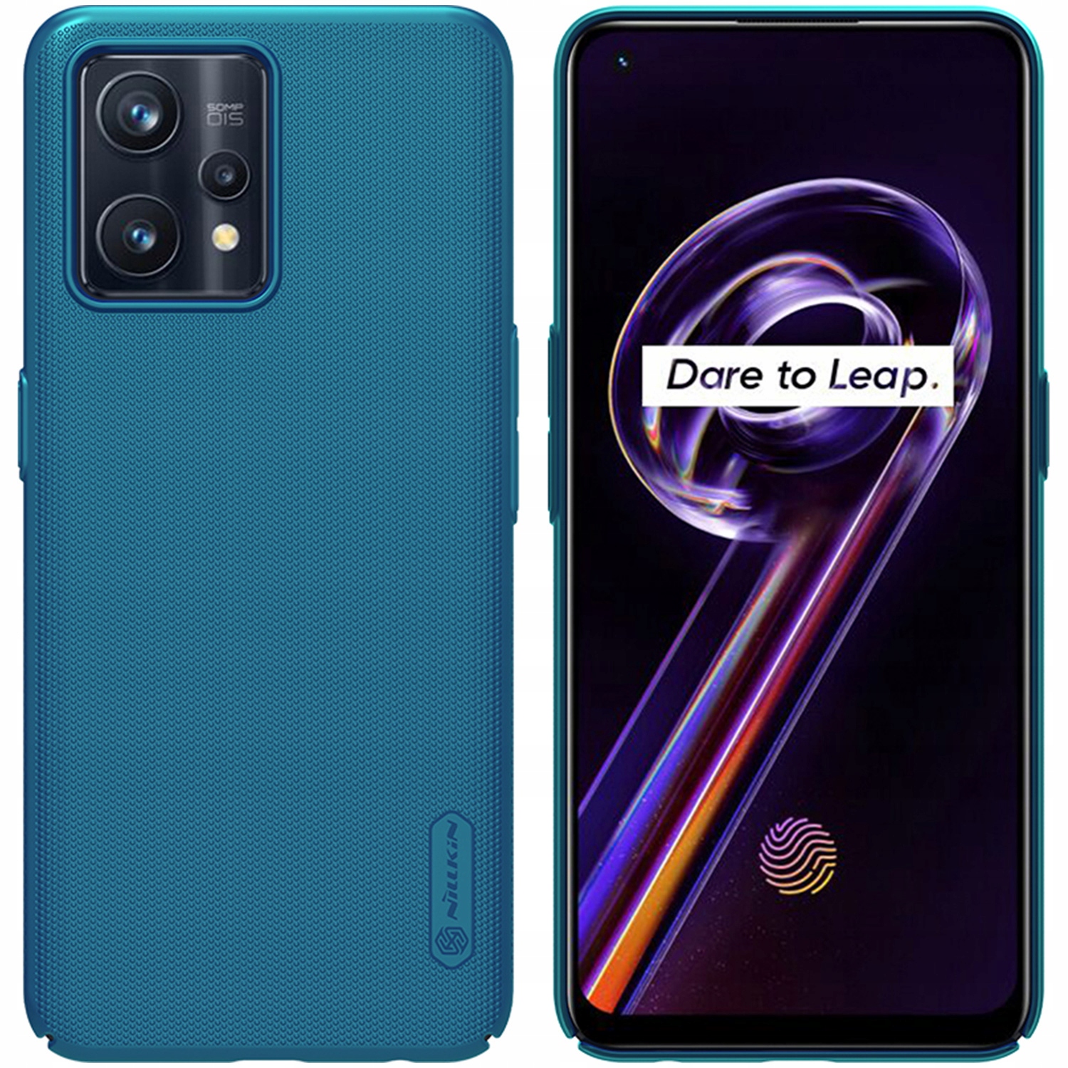 Nillkin späť do Realme 9 Pro+ Plus Frosted Shield Blue