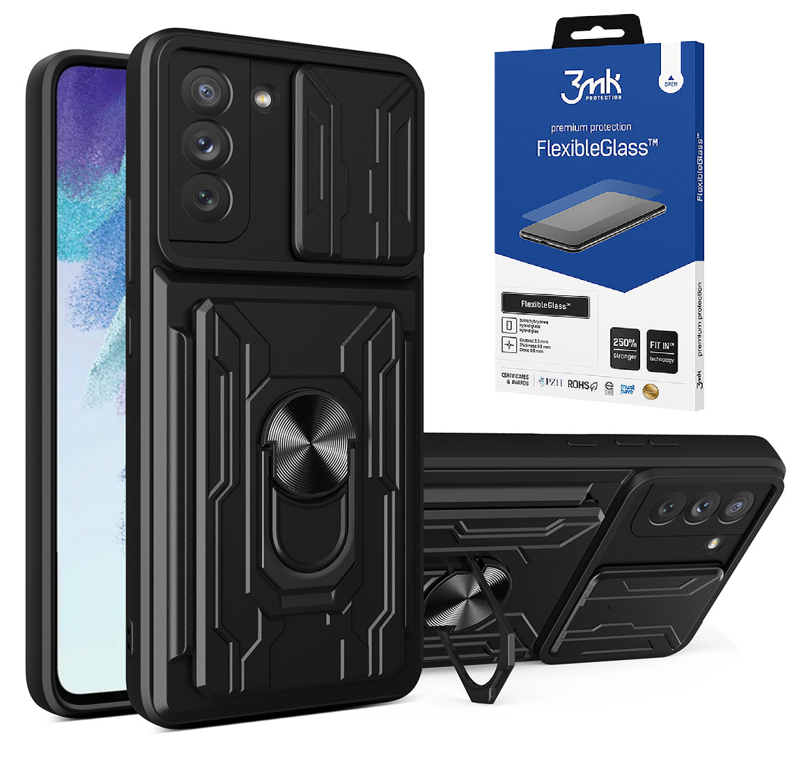 NTX chrbty pre Samsung Galaxy S22 čierna