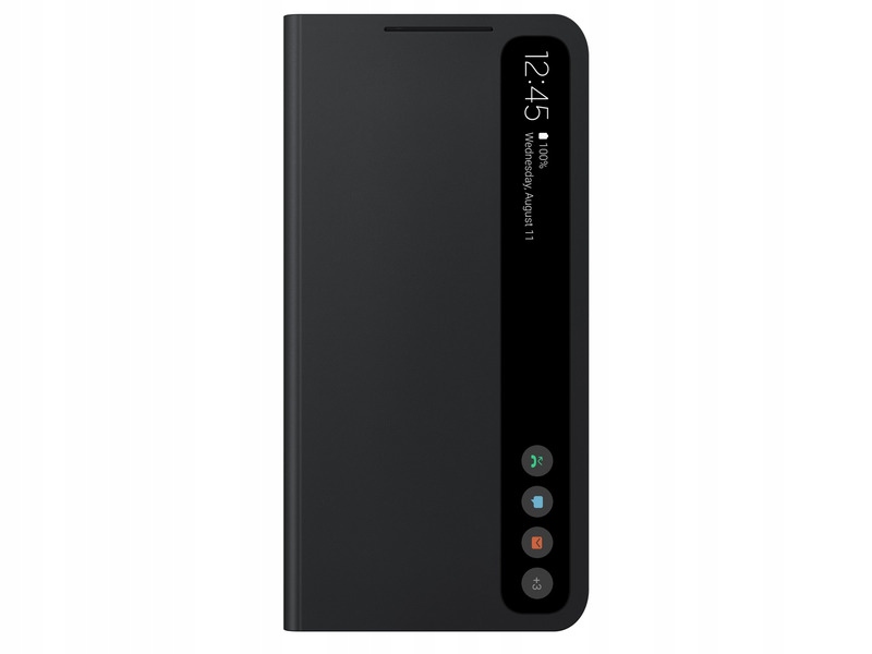 Puzdro pre klapku Samsung pre obal S21 Fe Clear View Black