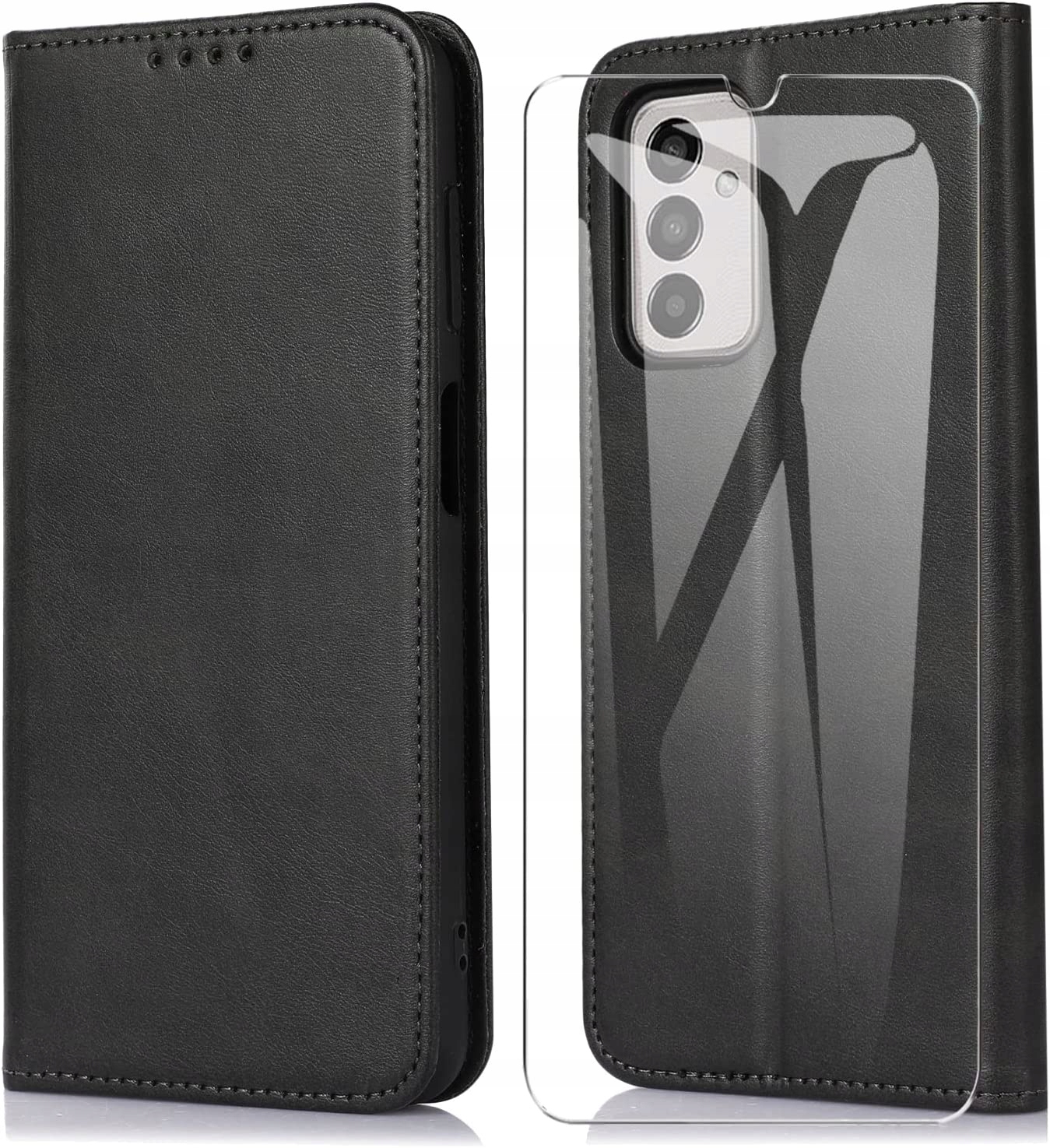 Prípad s klapkovým doplnkom JFM pre Samsung Galaxy M23 5G / M23 Black