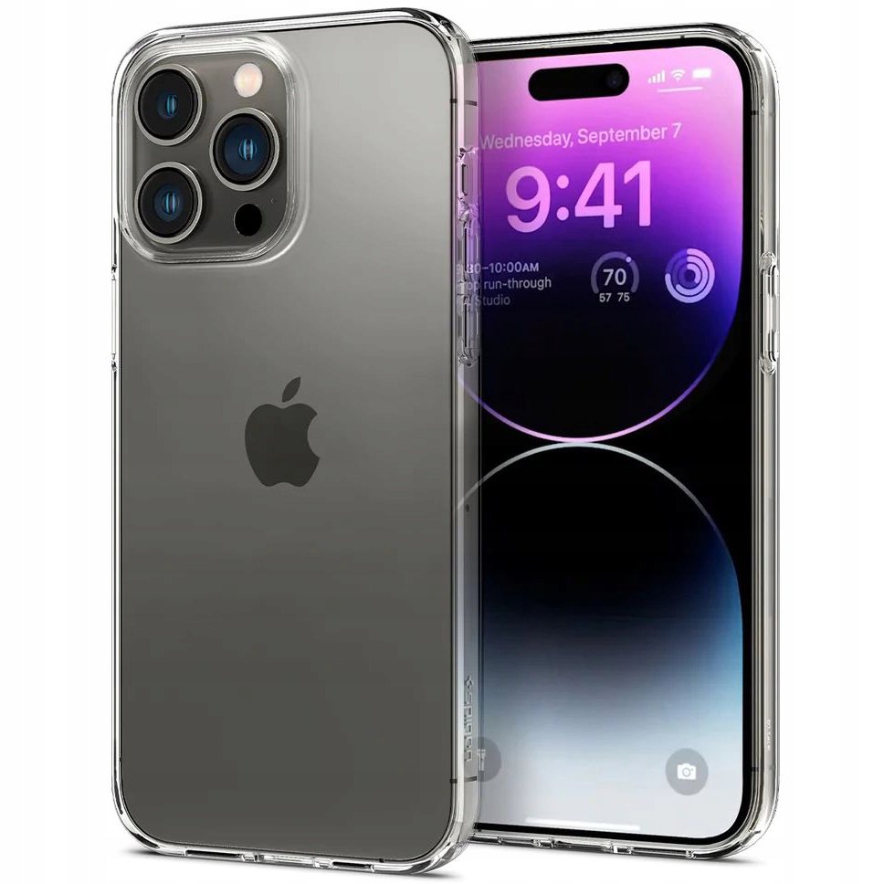 Spigén späť na iPhone 14 Pro Liquid Crystal bezfarebný