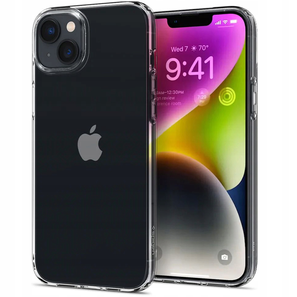 Spigén späť na iPhone 14 tekutý kryštál bezfarebný