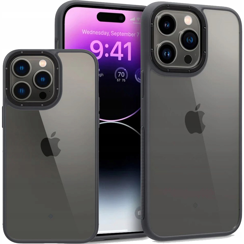 Spigén späť na iPhone 14 Pro Skyfall Black