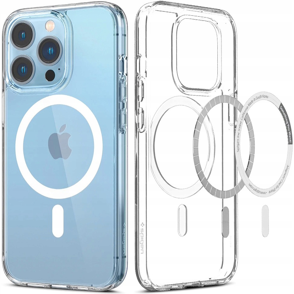Zadné strany Spigen Ultra Hybrid Mag pre iPhone 13 Pro, bezfarebné