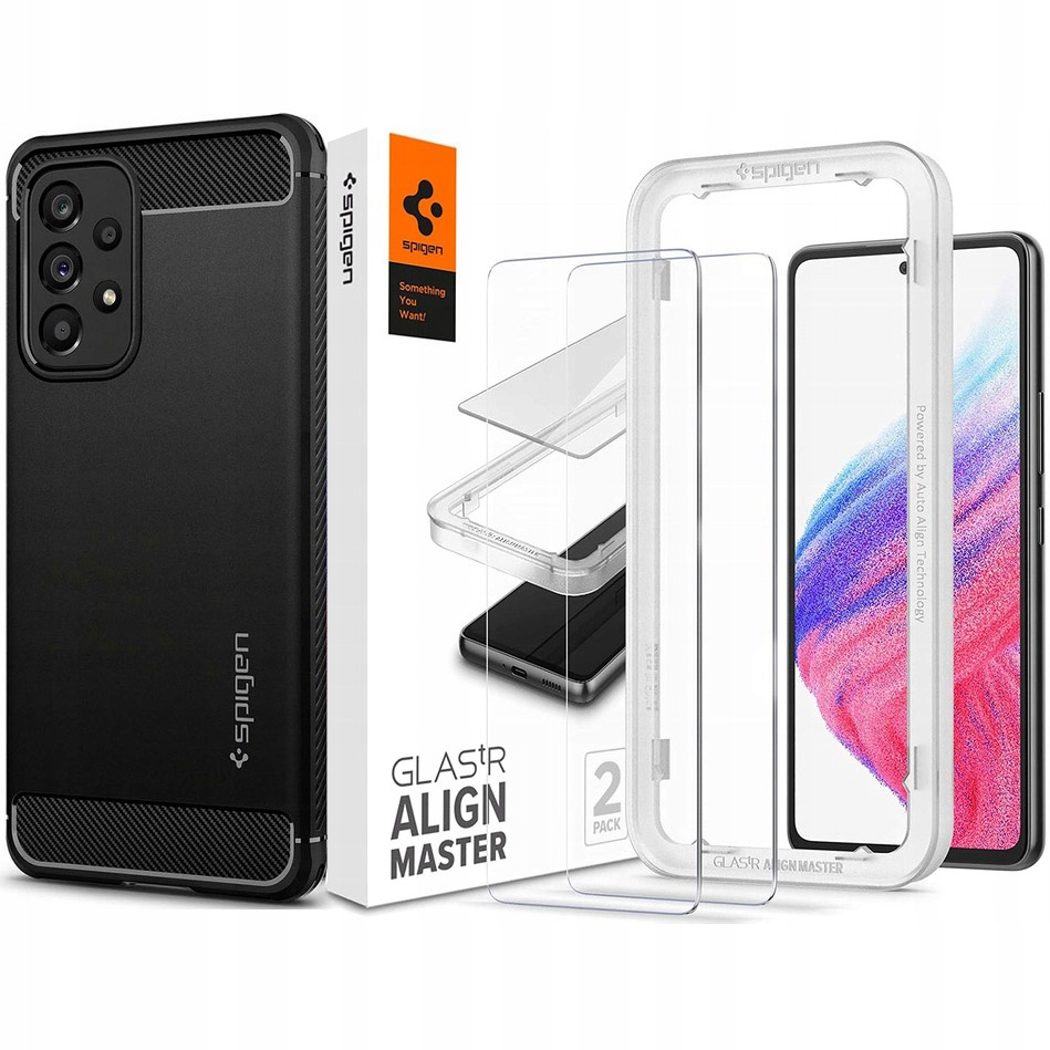 Spigén späť pre Samsung Galaxy A53 5G Rugged Armor Black