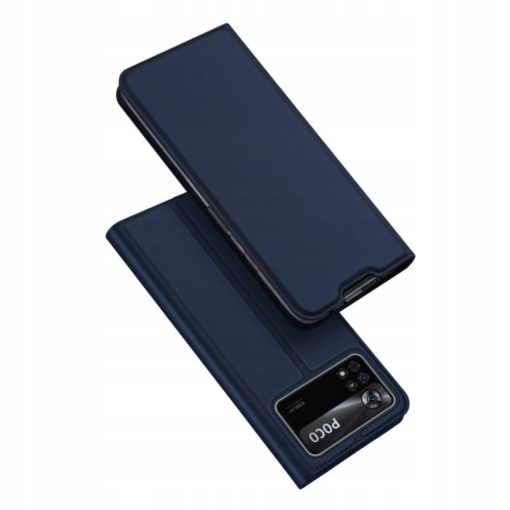 Prípad s klapkou Dux Dacici pre Xiaomi Poco X4 Pro 5G Skin Pro Blue