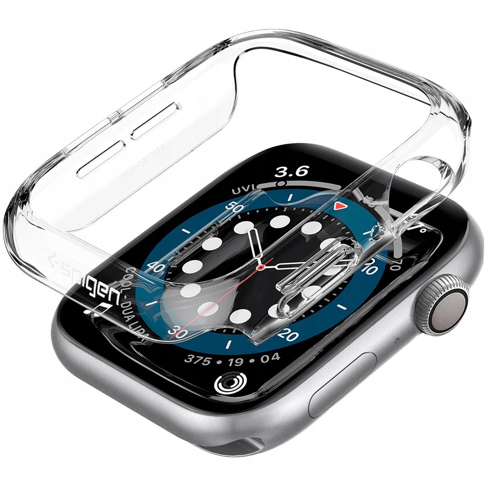 Puzdro Spigen Thin Fit ACS02815 pre Apple Watch 4 / 5 / 6 / SE 40 mm bezfarebné