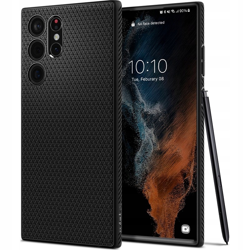 Zadné strany Spigen Liquid Air pre Samsung Galaxy S22 Ultra black
