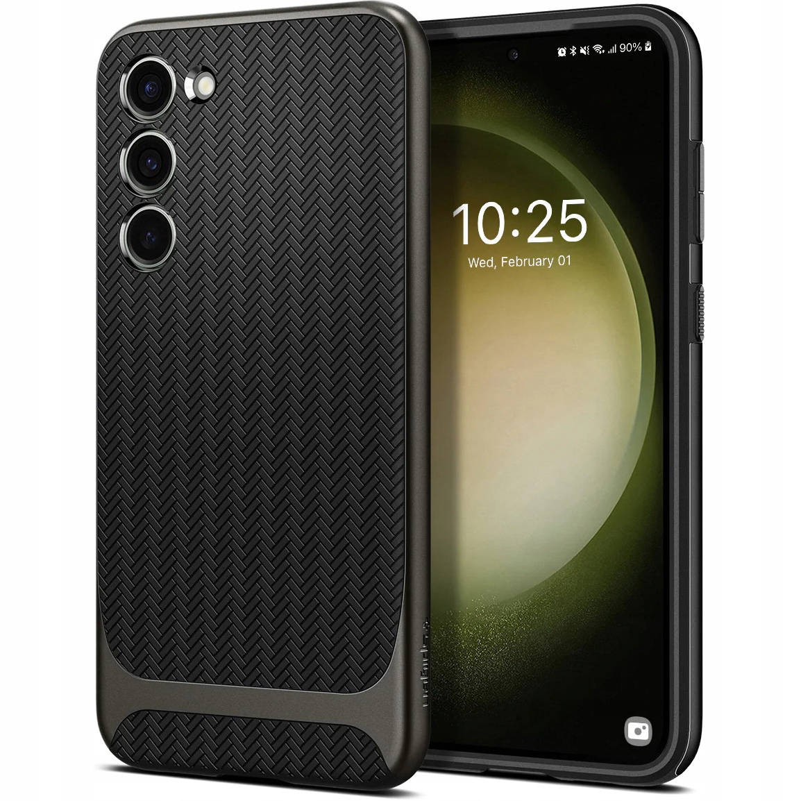 Chrbát Spigen Neo Hybrid pre Samsung Galaxy S23 5G, sivý