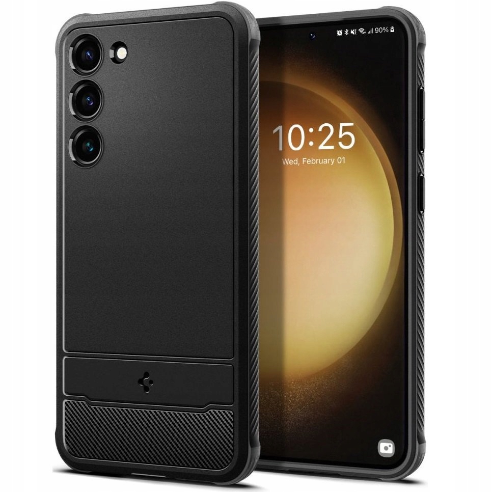 Chrbát Spigen Rugged Armor pre Samsung Galaxy S23, čierny