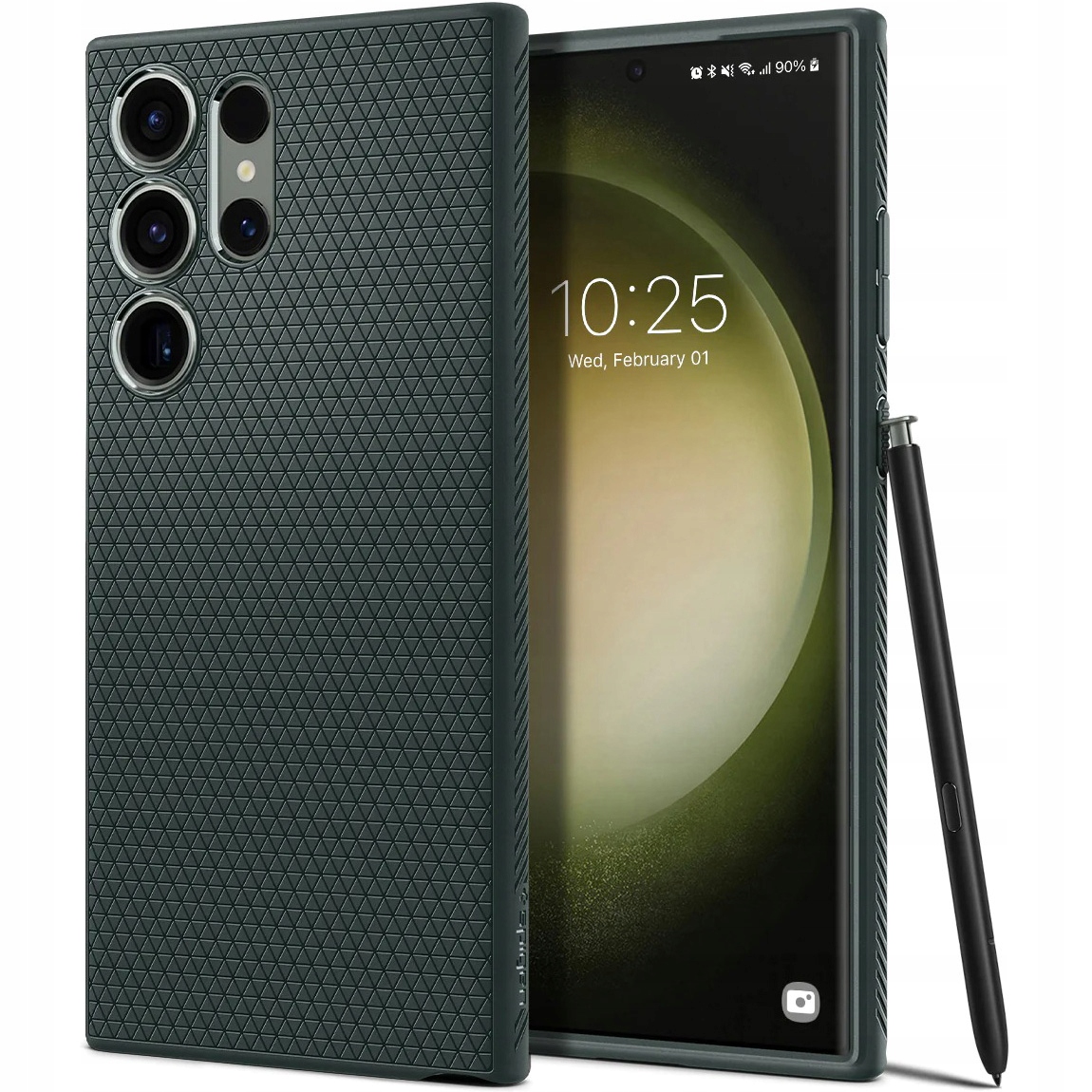 Zadné strany Spigen Liquid Air pre Galaxy S23 Ultra zelené