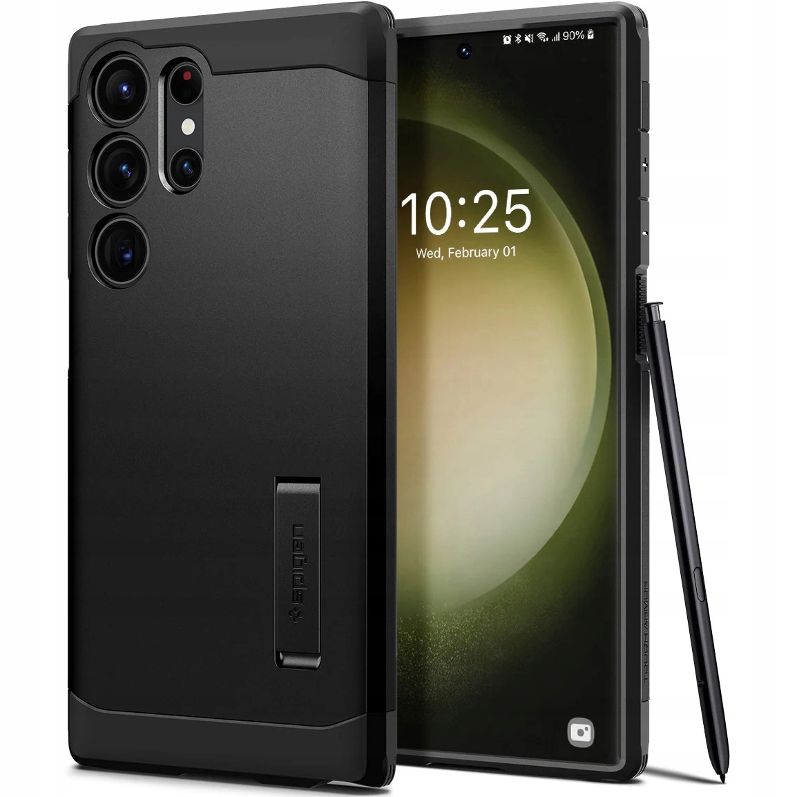 Chrbát Spigen Tough Armor pre Galaxy S23 Ultra black