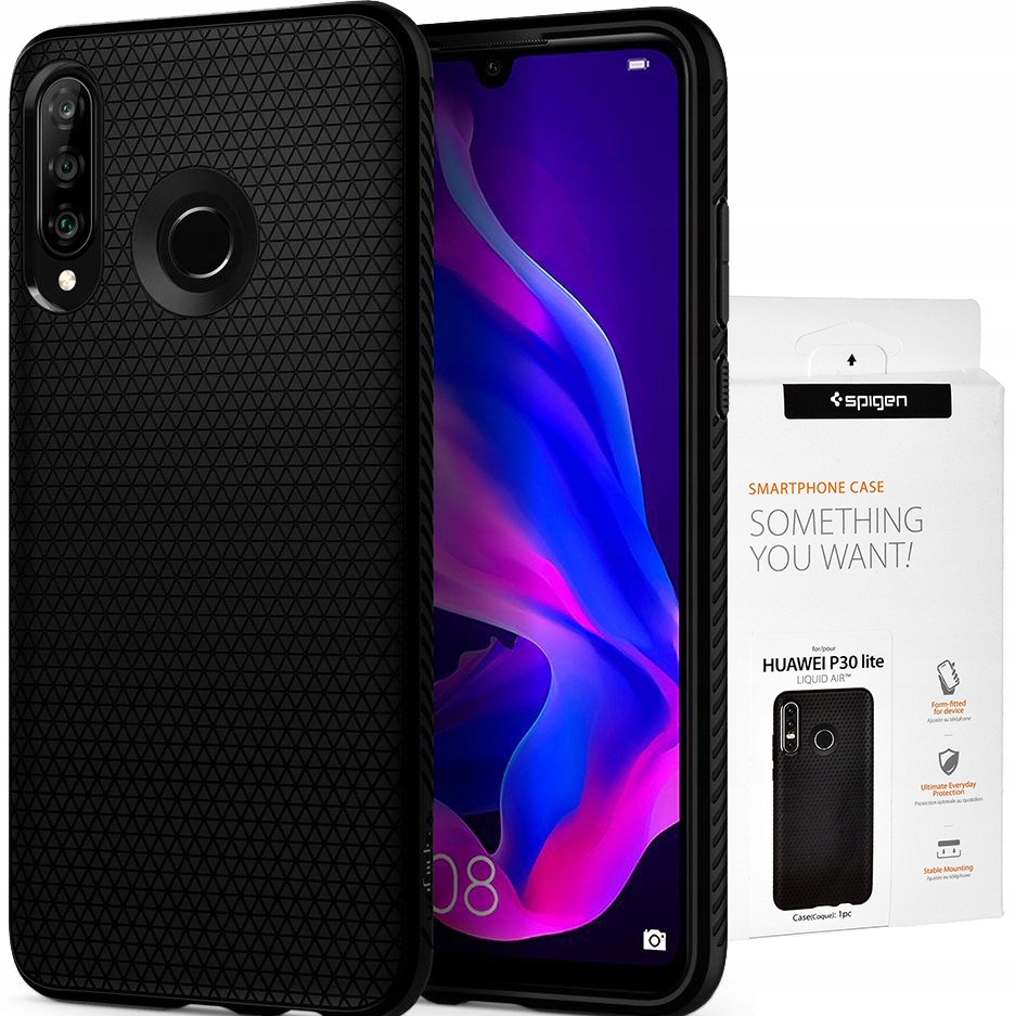Spigén chrbát pre p30 lite kvapalný vzduch čierny