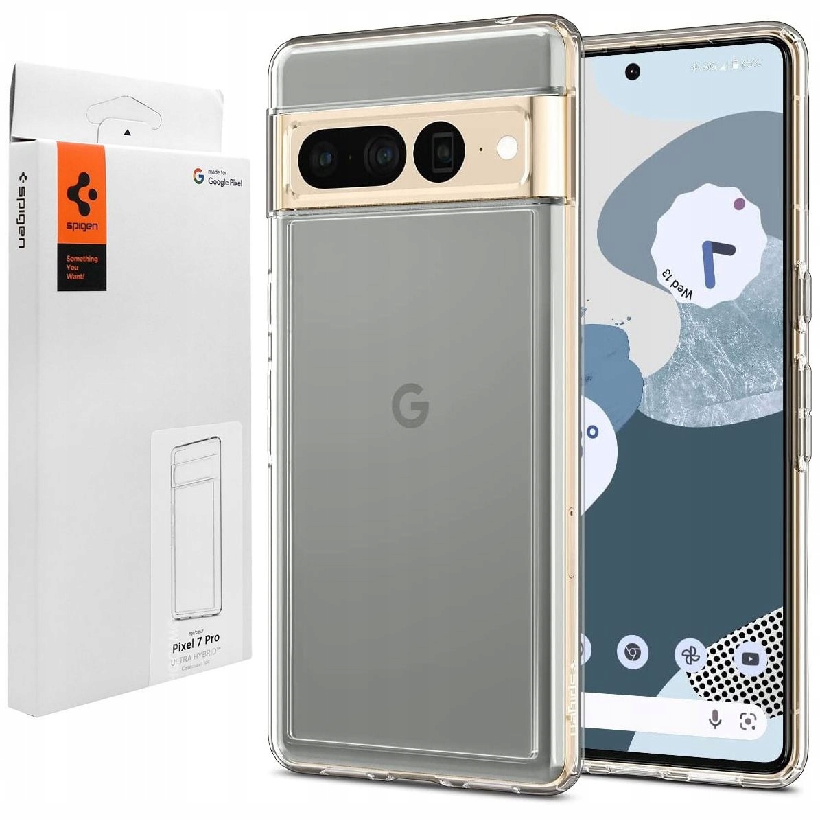 Spigén späť na pixel 7 pro ultra hybridný bezfarebný