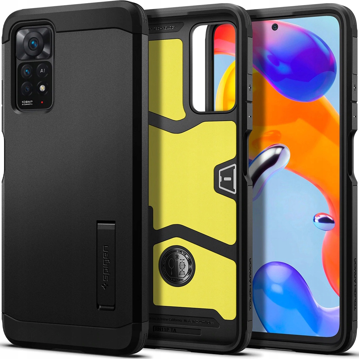 Spigén späť pre Redmi Note 11 Pro / 5G Tvrdé brnenie čierna
