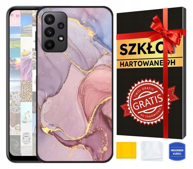 YouTab Pleats pre Samsung Galaxy A23 5G Black + Youtab Temperované sklo pre Samsung Galaxy A23