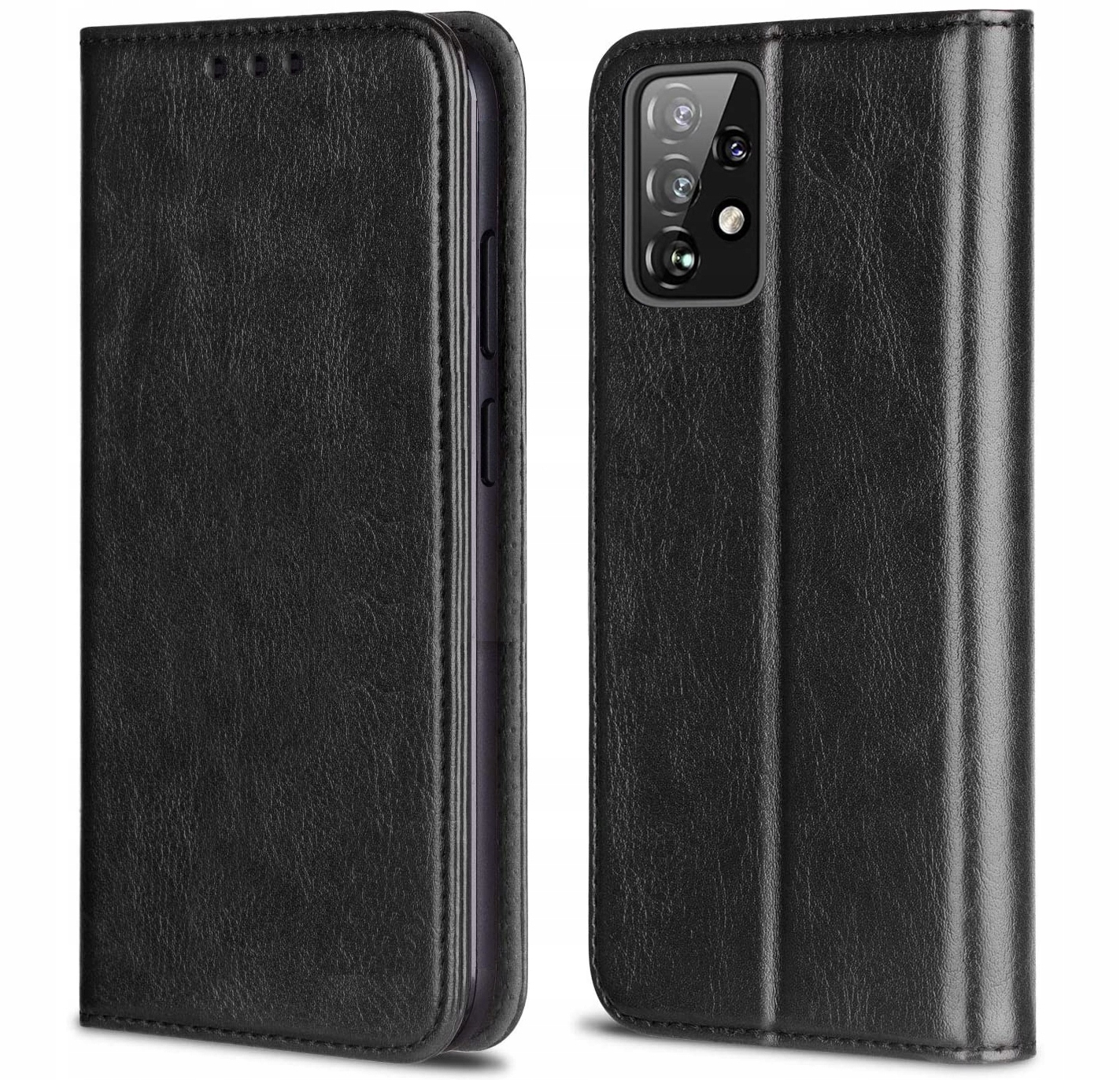 Puzdro s klapkovým doplnkom JFM pre čiernu kožu Samsung Galaxy A53 5G / A53