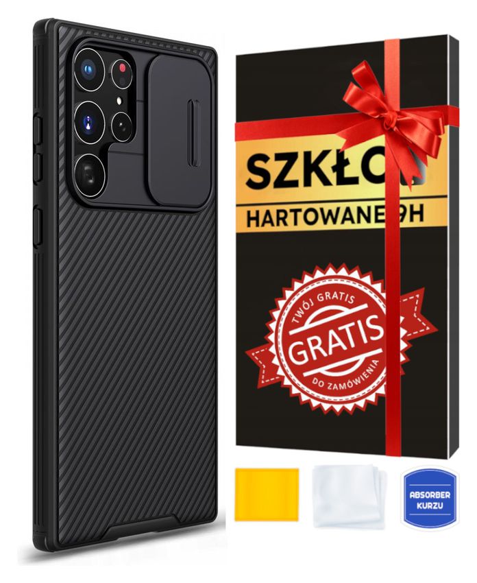 Nillkin Backs for Galaxy S22 Ultra Camshield Pro Black + Youtab Tempered Glass pre Universal pre mnoho modelov