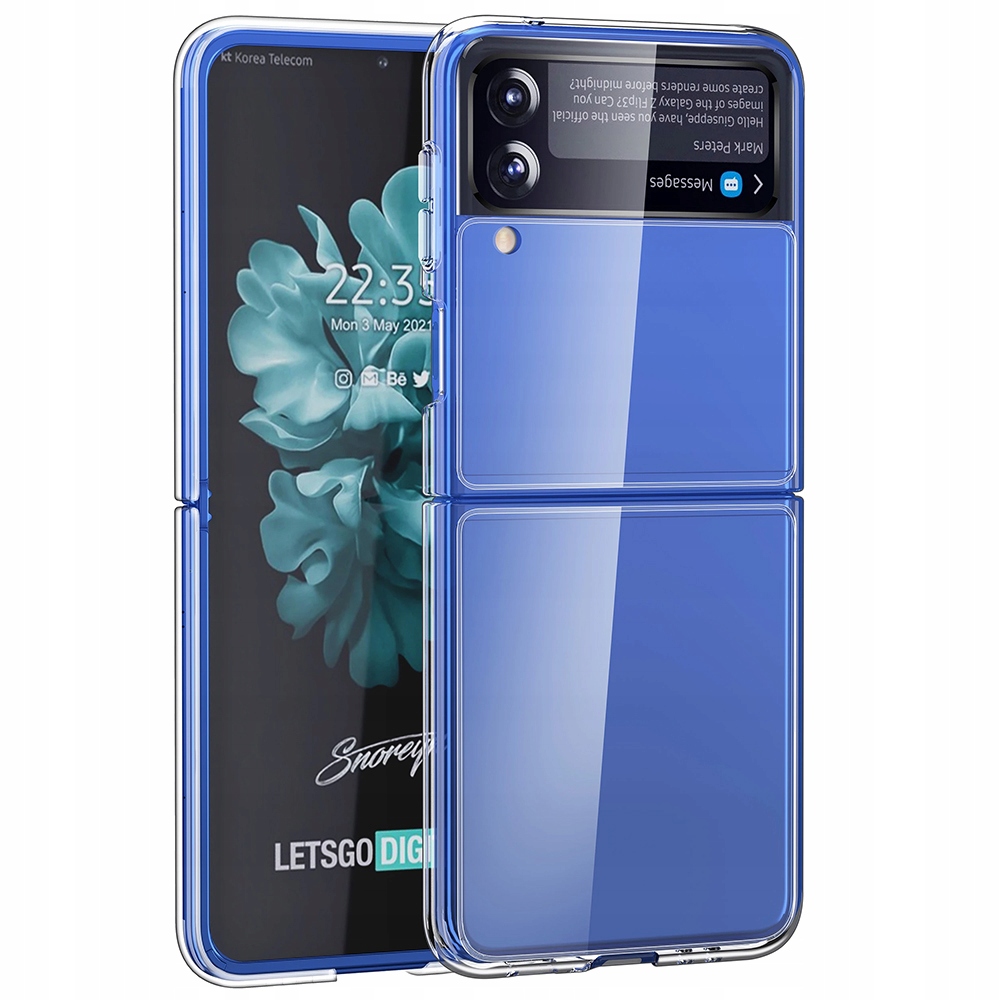 XGSM sa chrbát do samsung galaxie s flip4 5g tvrdý puzdro bezfarebný