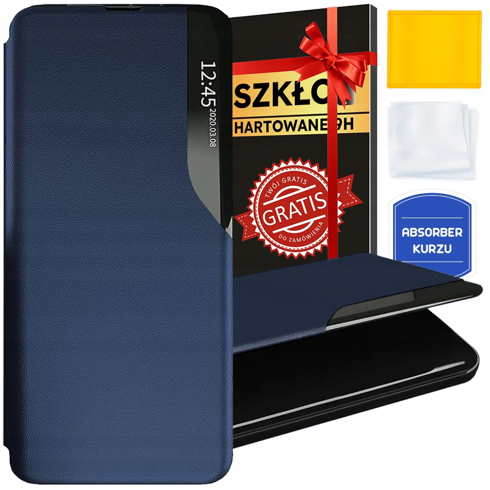 Puzdro s klapkou YouTab pre Xiaomi Redmi Note 11/11S Navy Blue + Youtab Temperované sklo pre Xiaomi Redmi Note 11