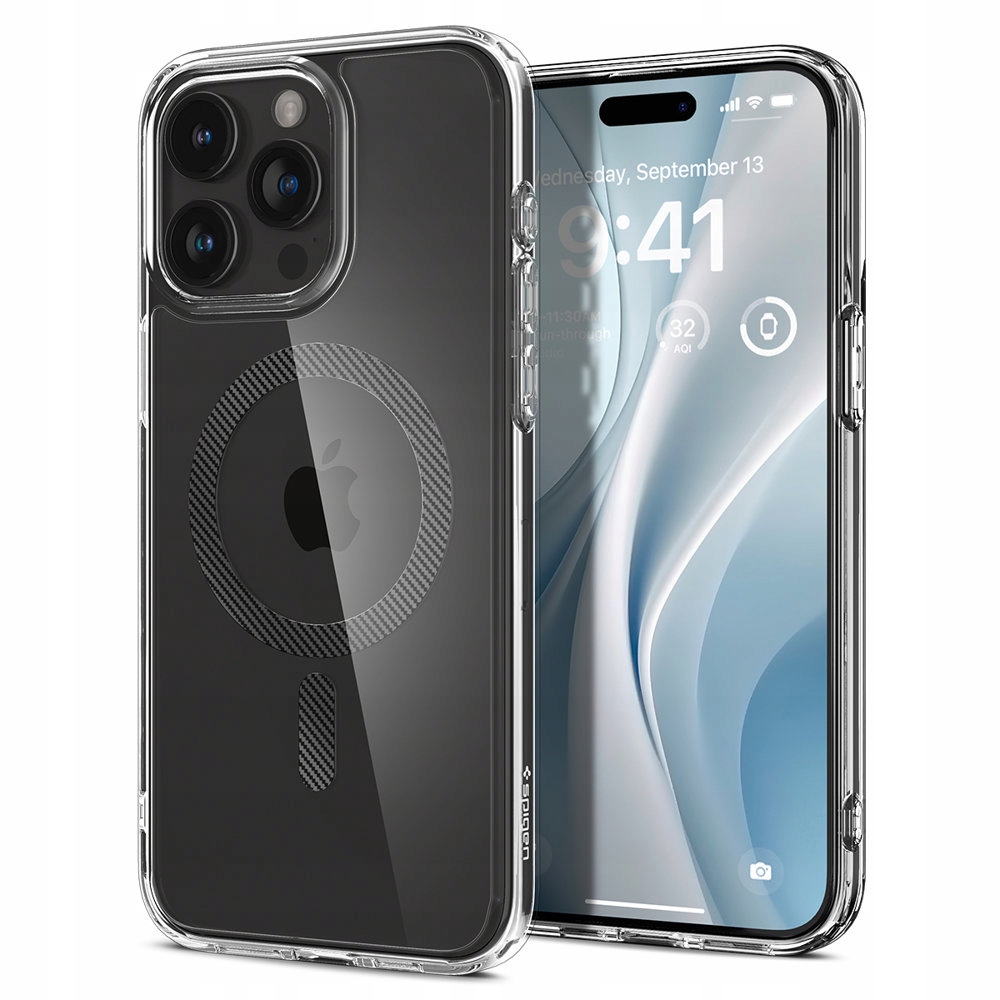Chrbát Spigen pre Apple iPhone 15 Pro Ultra Hybrid Mag, bezfarebný