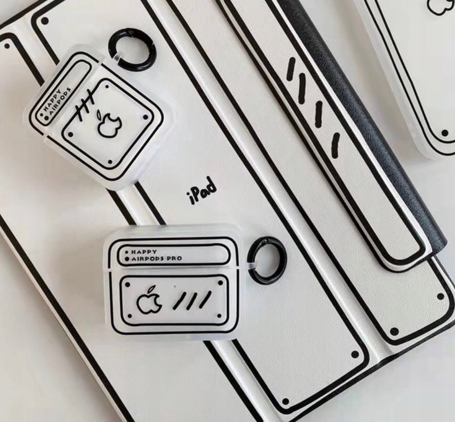 Kartoon klapkové puzdro pre AirPods 1/2 viacerých obložených