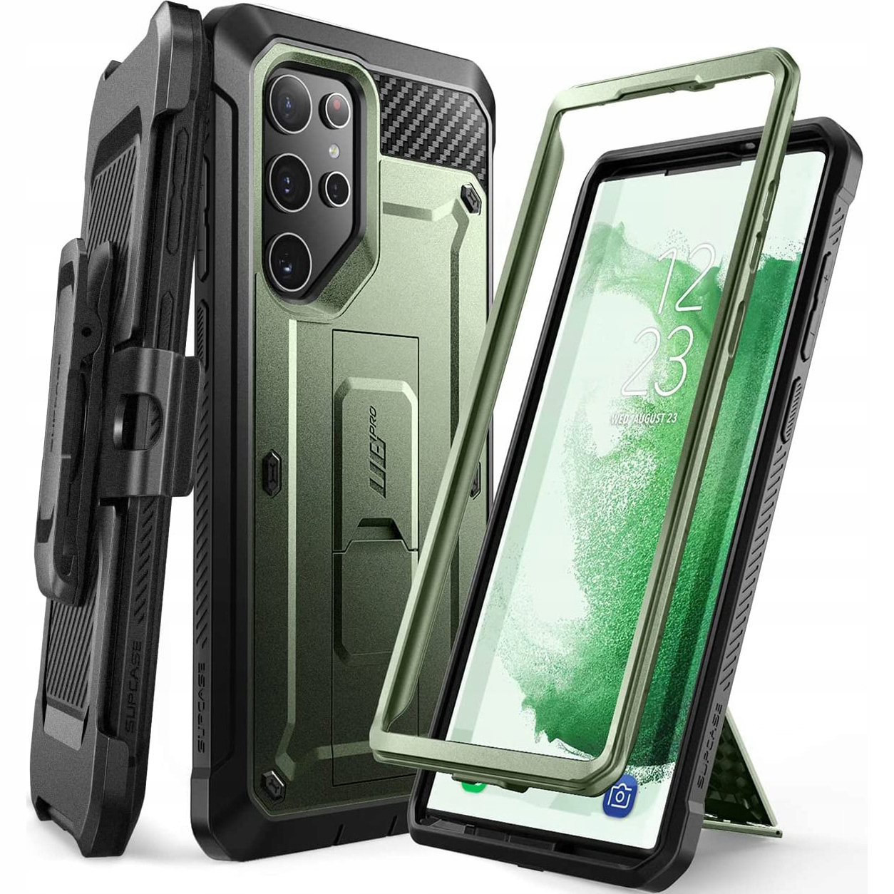 Supcas chrbát pre Galaxy S22 ultra ub pro červený