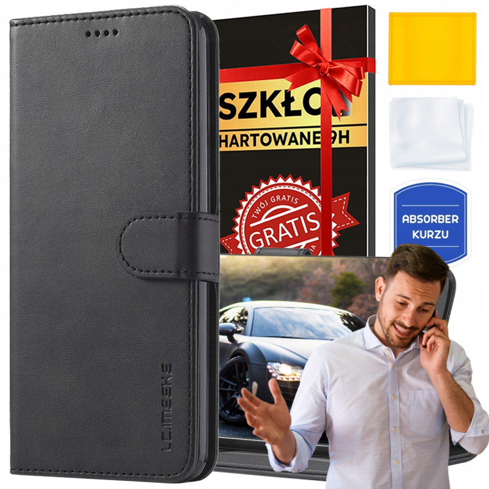 Puzdro s klapkou YouTab pre Xiaomi 12T Black + Youtab Tempered Glass pre Universal pre mnoho modelov