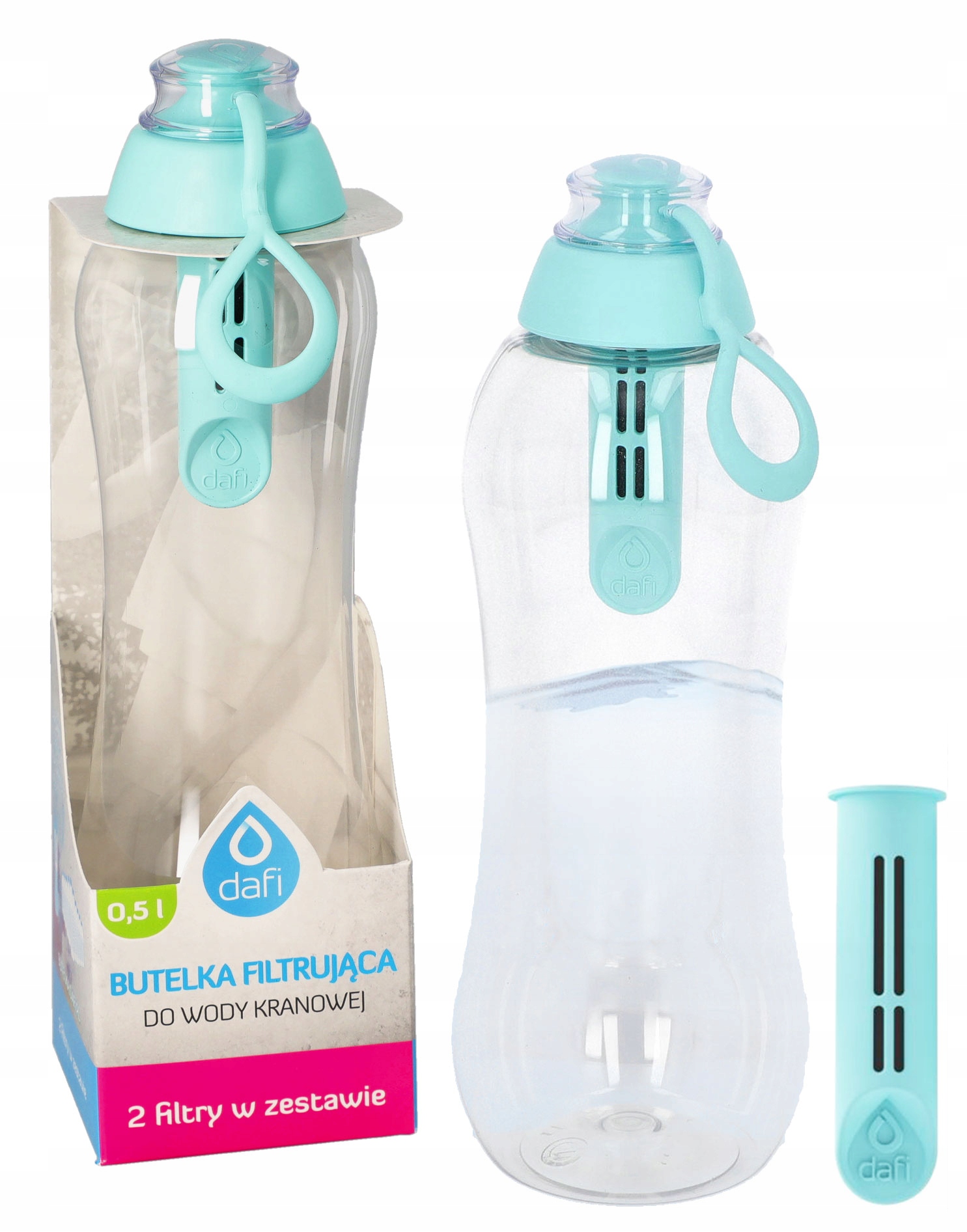 Dafi POZ00564 filtračná fľaša 0,5l zelená
