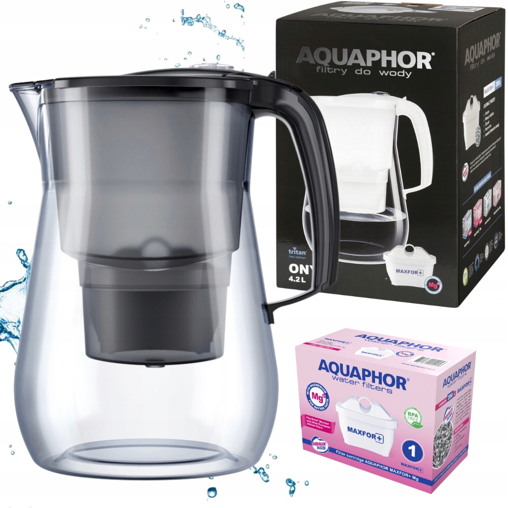 Filtračná kanvica Aquaphor Onyx 4,2 l, čierna