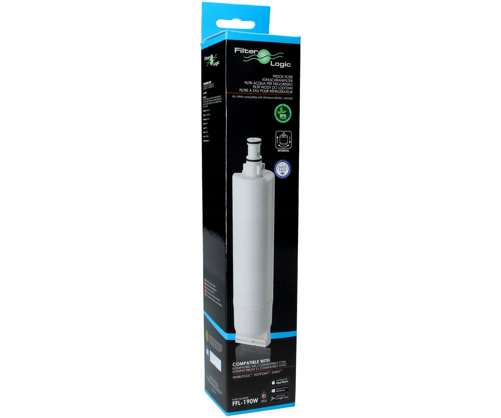 Vodný filter pre interné CHLADNIČKY WHIRLPOOL SBS002