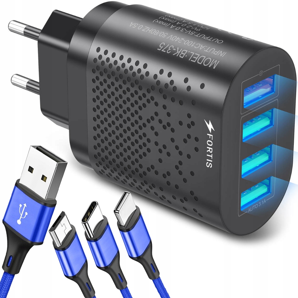 Fortis Fast Charger C1 QC 3.0 4XUSB