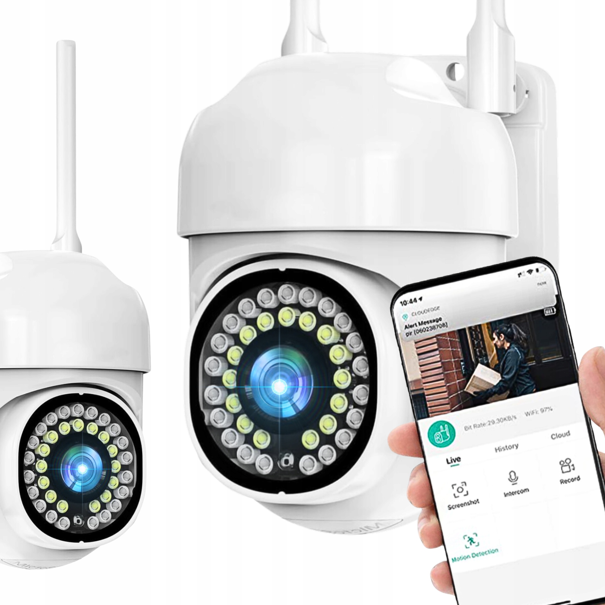 WIFI IP SMART VONKAJŠIA OTOČNÁ KAMERA FULL HD 2MP 1080p ZOOM 4x