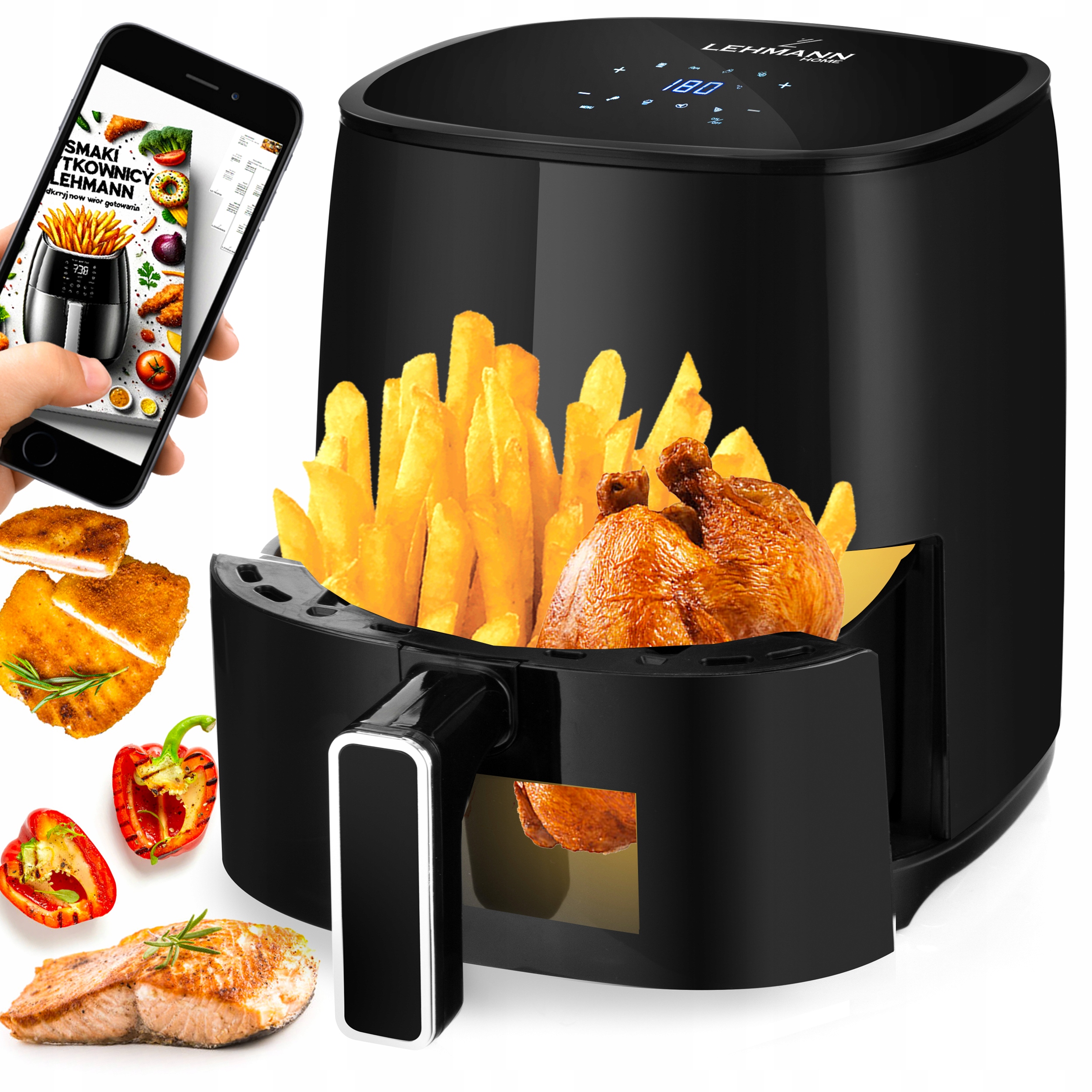 Beztuková fritéza Lehmann LHODF-1435 1400 W 3,5 l