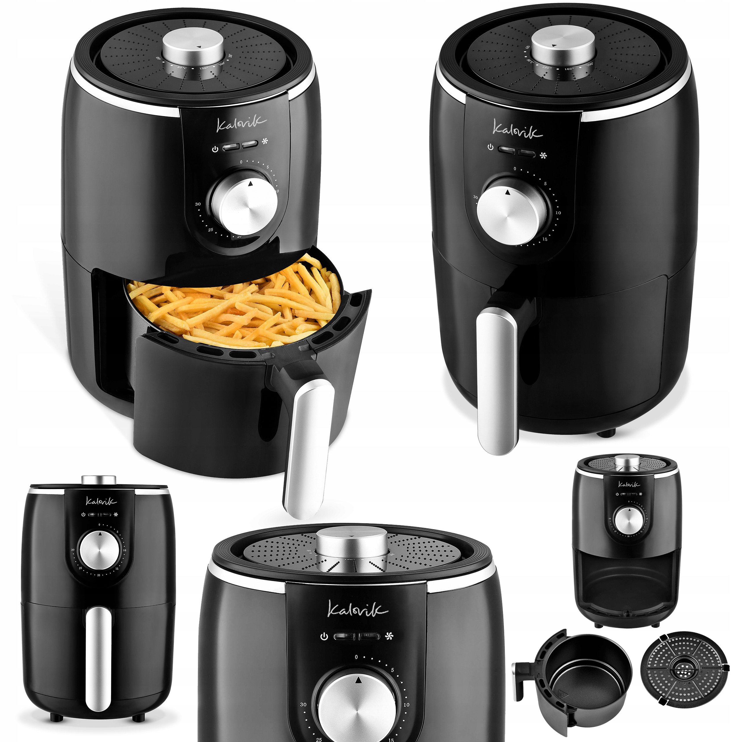 Beztuková fritéza Kalorik TKG FTL 1500 B 1000 W 2 l