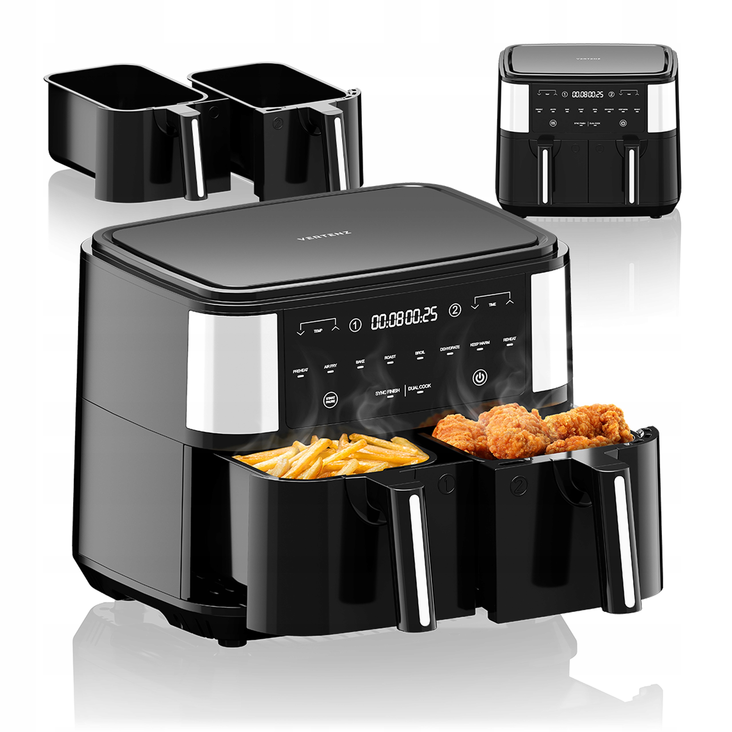 Beztuková fritéza Vertenz V-TASTE 90 2600 W 2 l