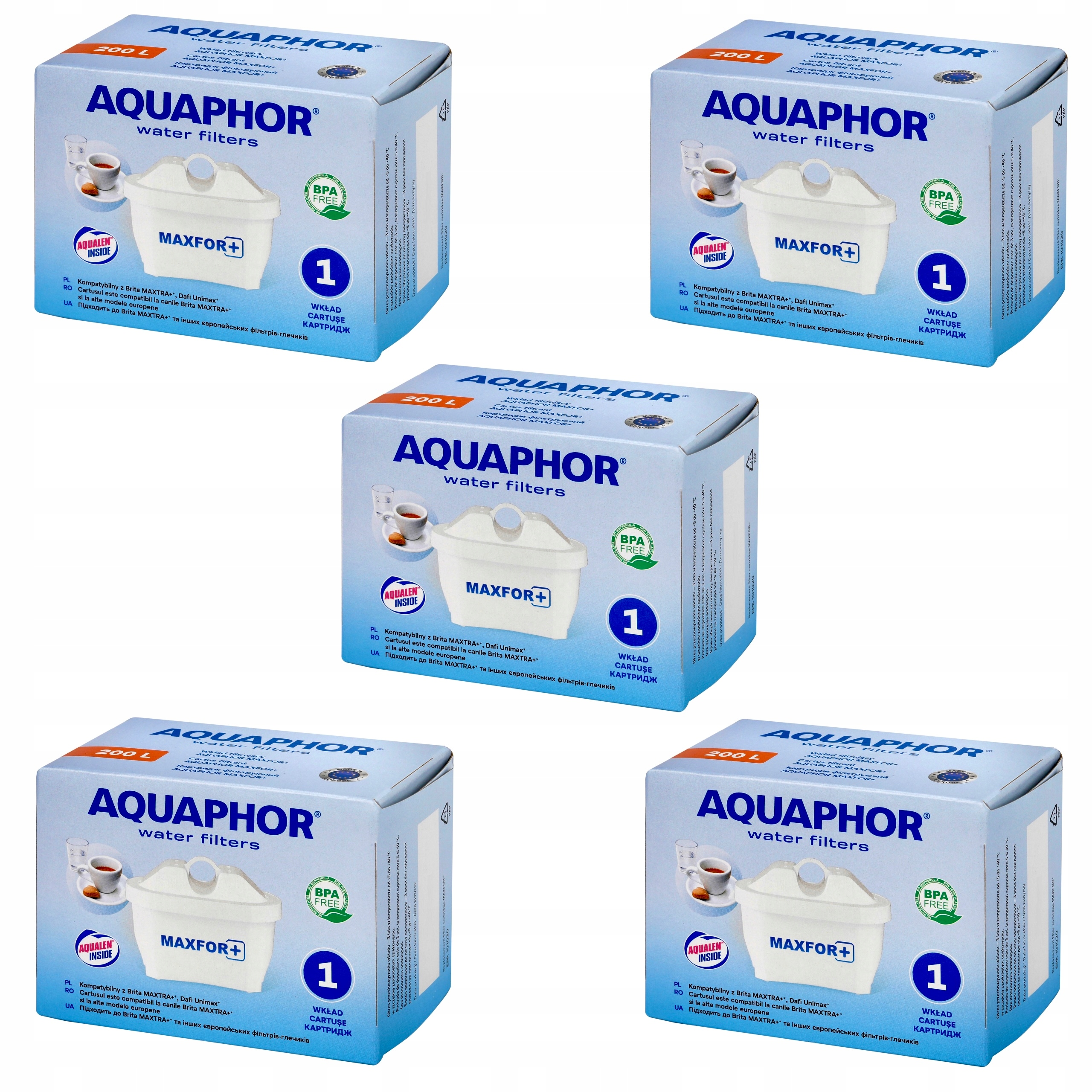 Filtračná vložka do kanvičky Aquaphor Maxfor+, 5 ks.