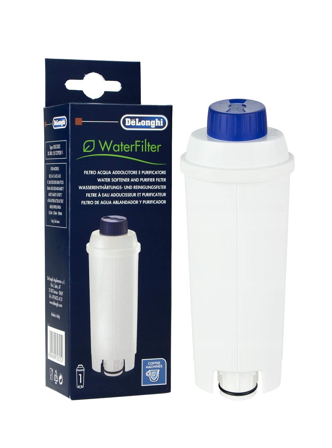 Filter vložte de'Longhi DLS C002 1 PC.