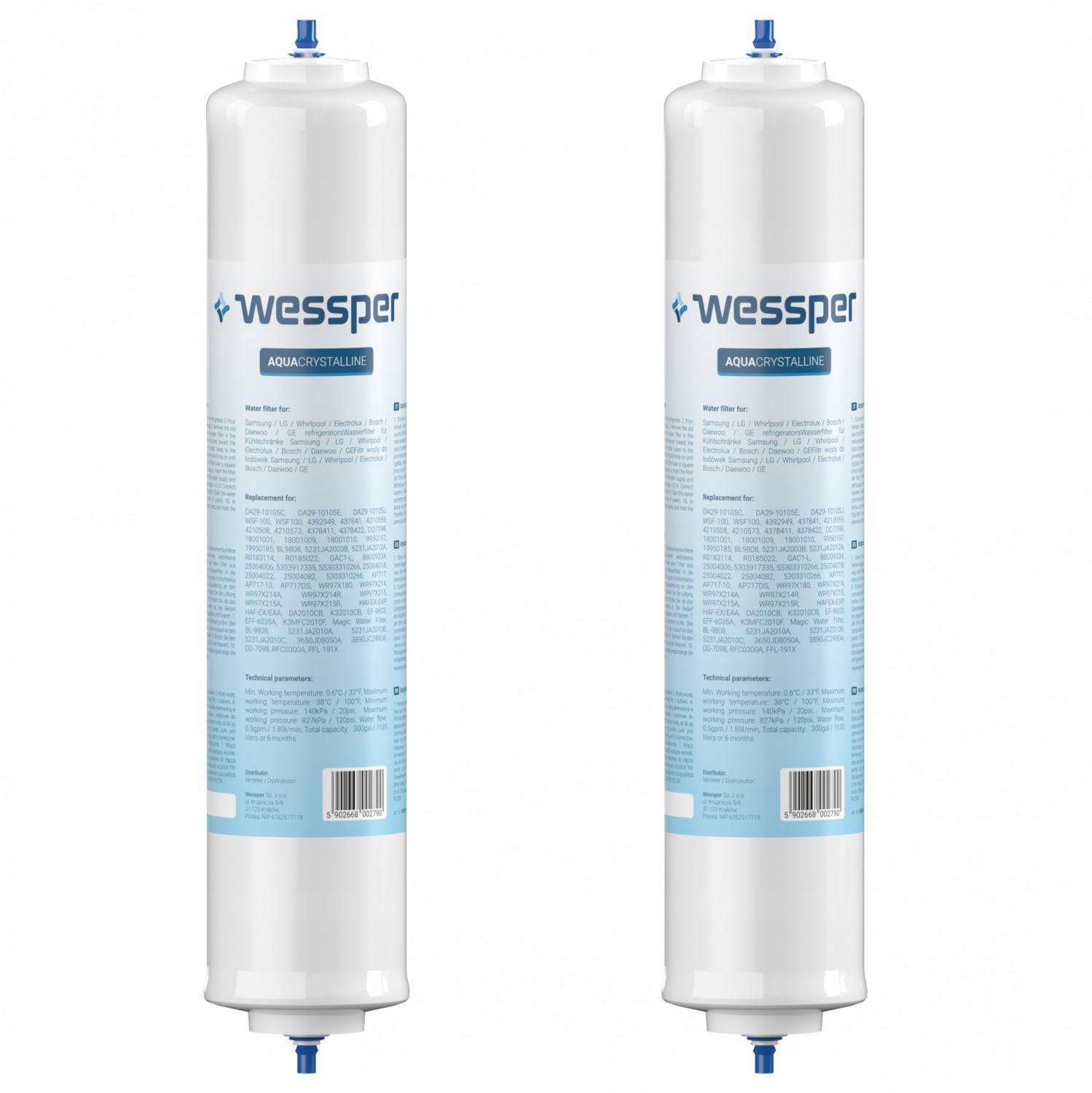 Vodný filter do chladničky Haier HRF-663CJR Externý