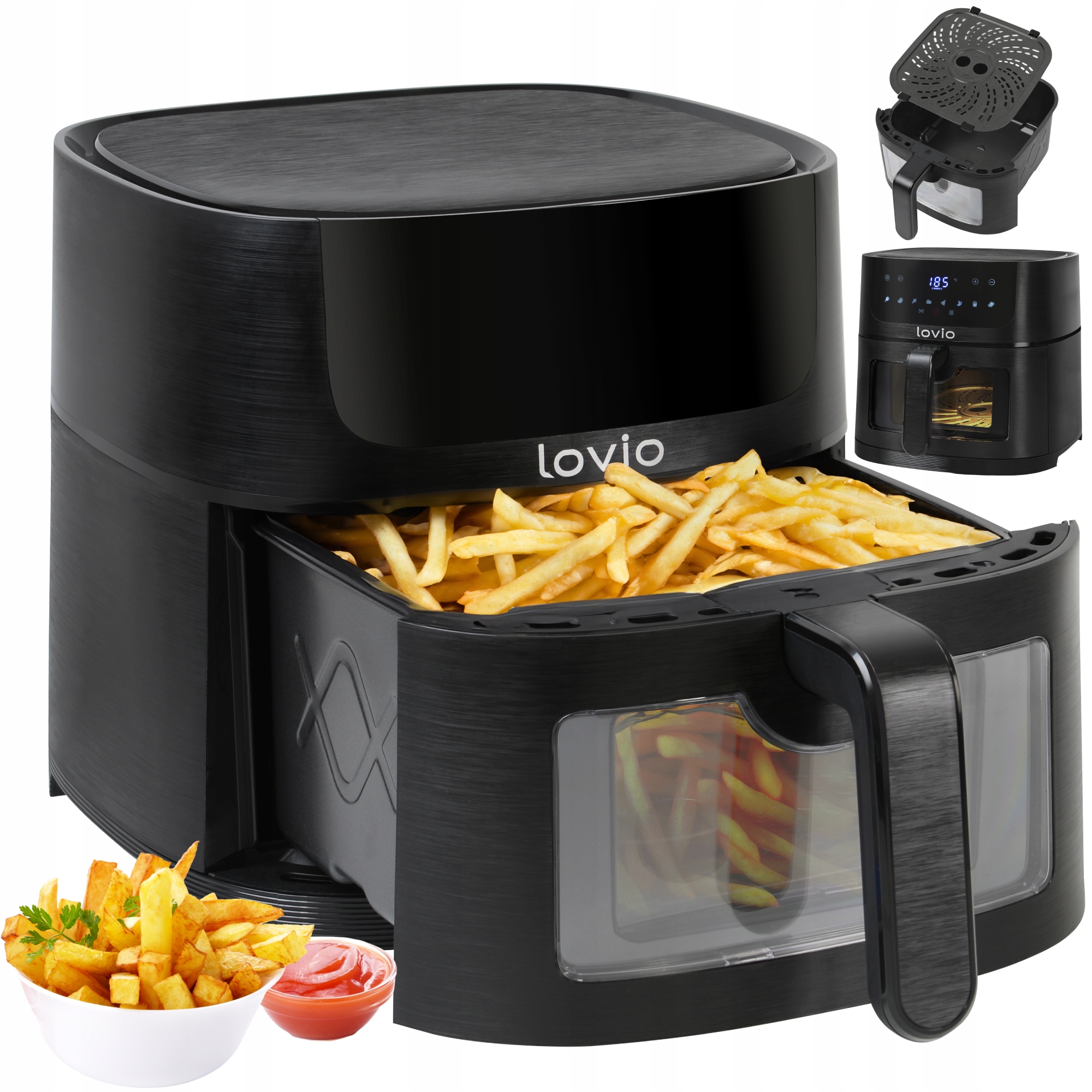 Beztuková fritéza Lovio Vzduchová fritéza LVAF002BK 1900 W 6 l