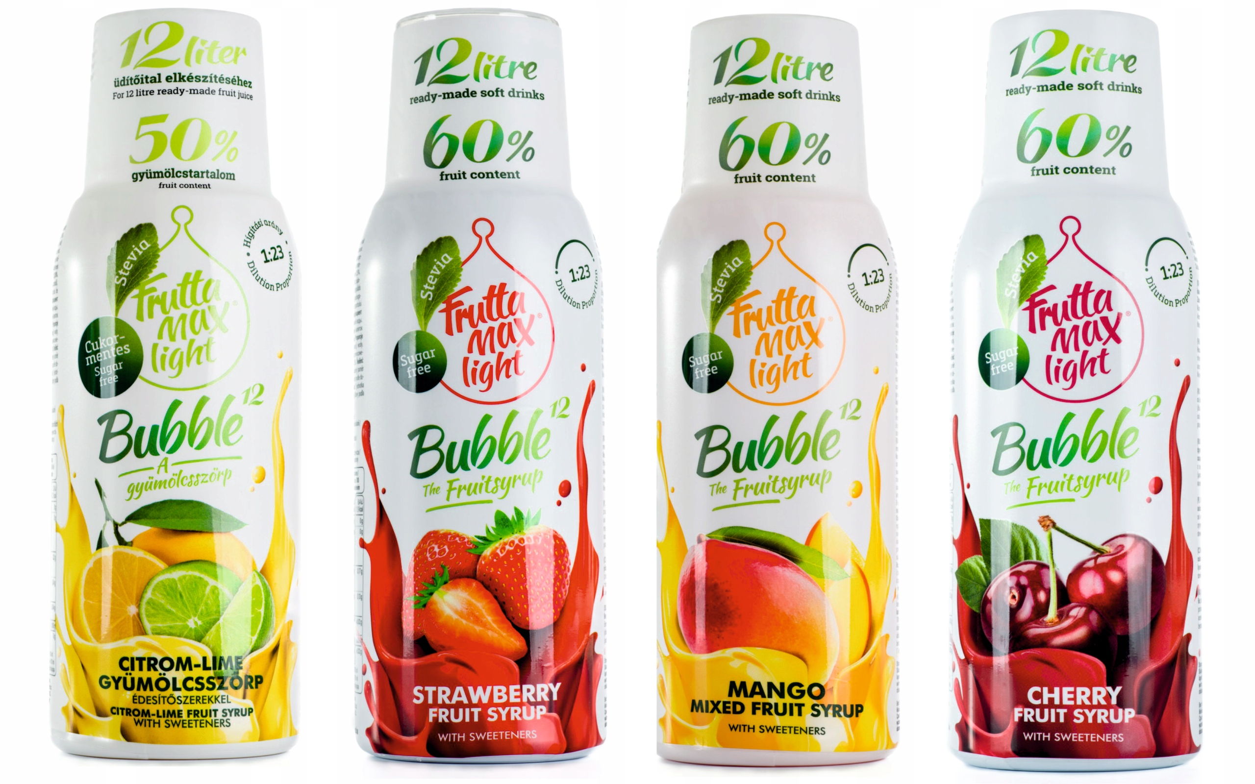 FRUTTAMAX Sirup Citrónovo-limetkový svetlý 500ml na 12L + 3 ďalšie produkty
