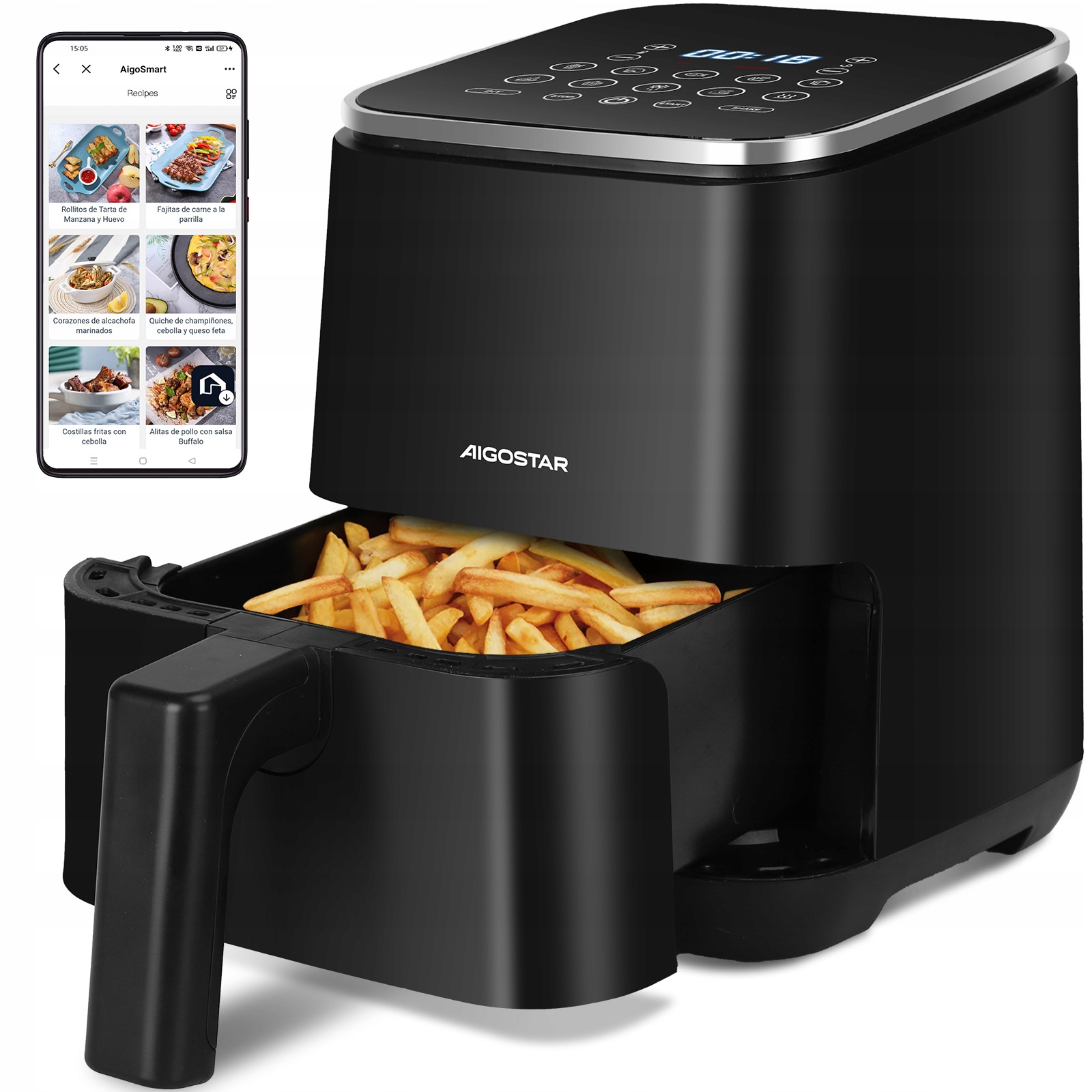 Beztuková fritéza Aigostar B30202J4W 1200 W 2 l