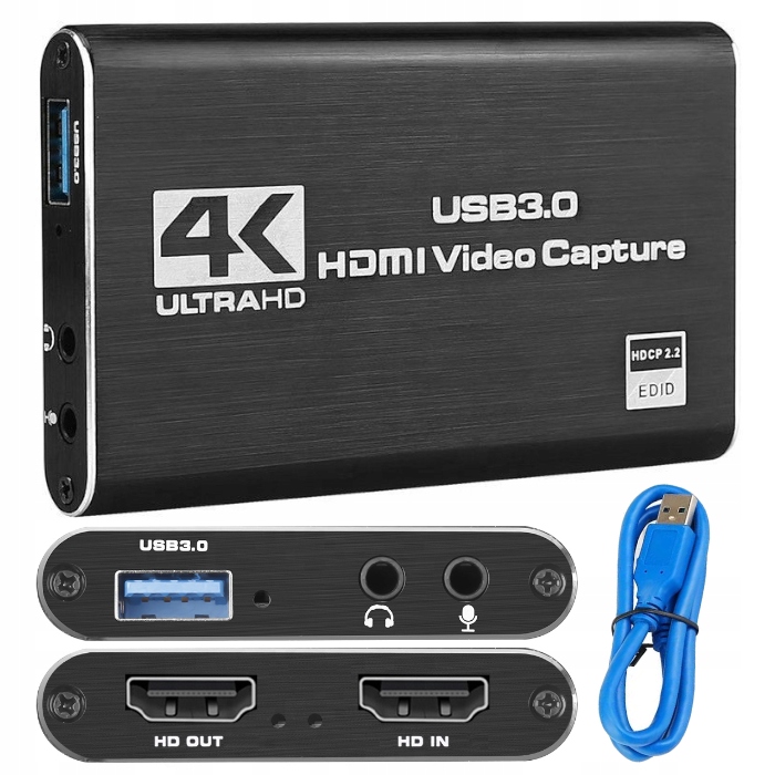 GRABBER ZÁZNAM OBRAZU USB 3.0 PC HDMI 4K OBS