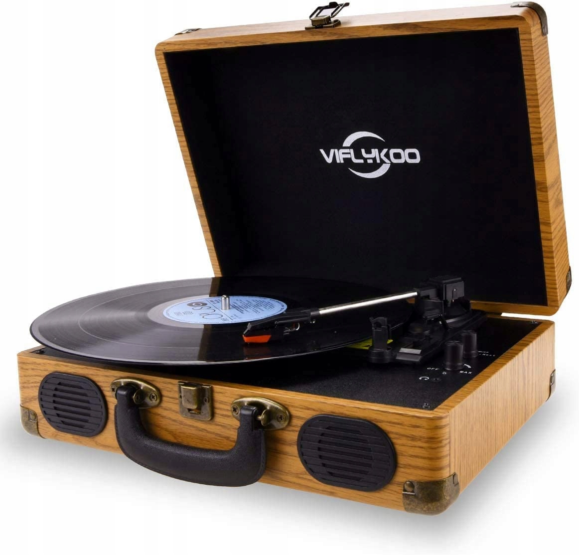 Viflykoo TT-2202 Turntable Brown