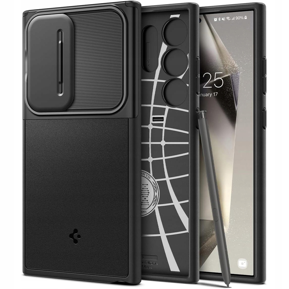 Zadné strany Spigen pre Samsung Galaxy S24 Ultra Camshield Optik black