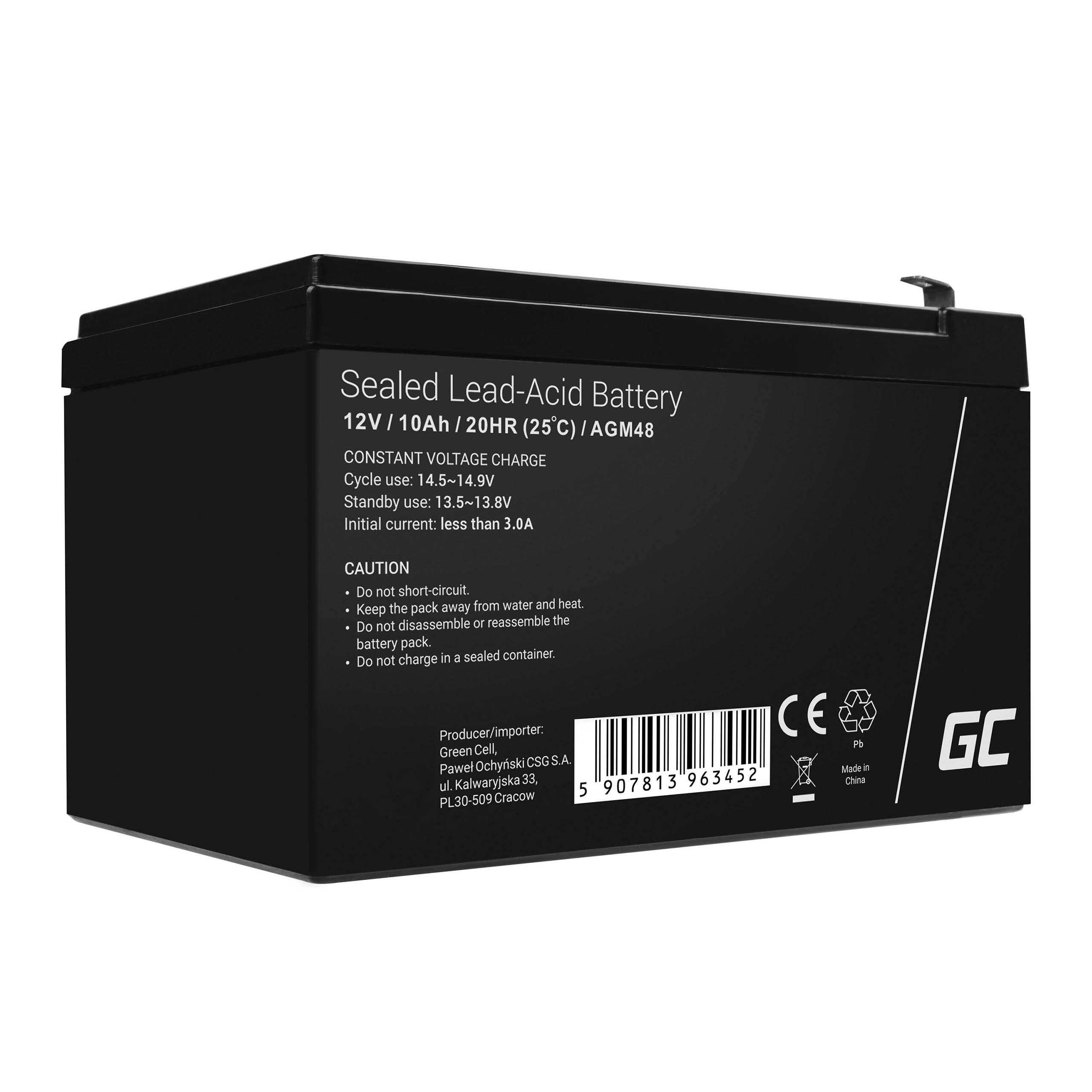 Akumulátor Green Cell 12 V 10 Ah