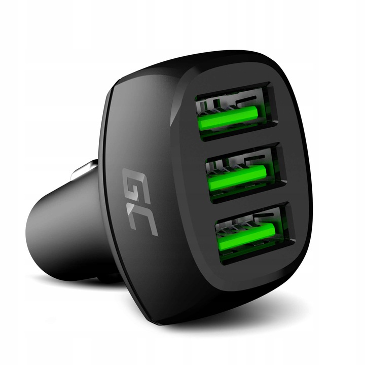 USB Green Cell 3000 Ma nabíjačka automobilu
