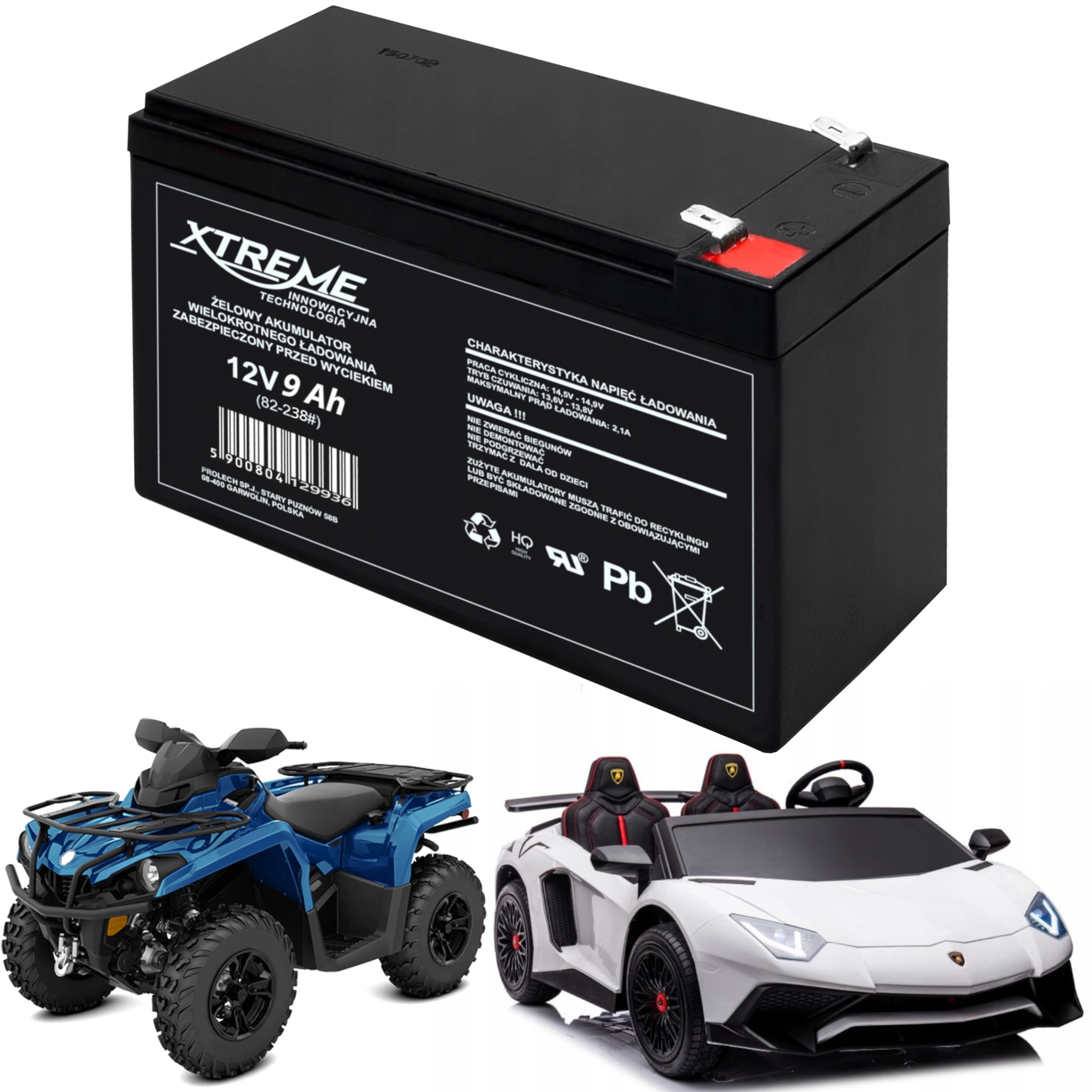 Akumulátor Xtreme 12 V 9 Ah