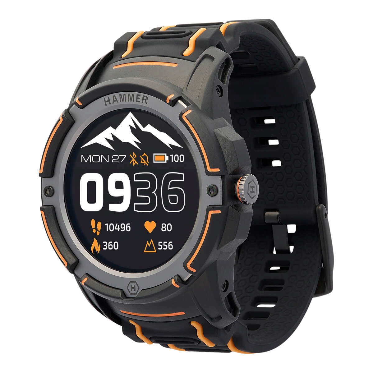 Inteligentné hodinky HAMMER Watch Plus čierne